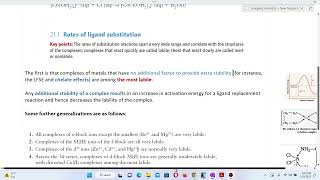 labile and inert complexes  Coordination Chemistry [upl. by Pelagia19]