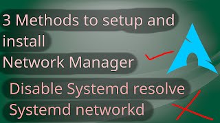 NetworkManager And 3 Method to dns resolve  Arch Linux  Tutorial [upl. by Mahon]