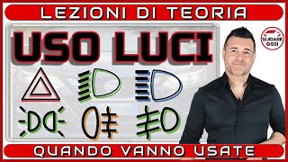 USO DELLE LUCI ECCO COME VANNO UTILIZZATE  LEZIONI DI TEORIA PER SUPERARE L’ESAME DELLA PATENTE [upl. by Grekin129]