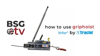 The Tirfor Griphoist might be the product you dont know you need [upl. by Einreb]