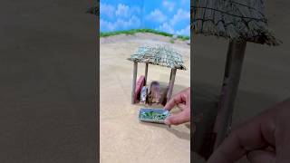 how to make cow shed for school project  wood work Part21 youtubeshorts [upl. by Igal]