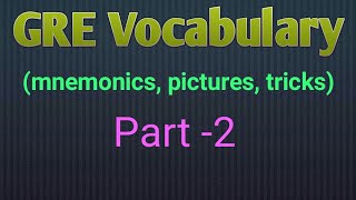 GRE vocabulary with mnemonics pictures and tricks  Magoosh  Barrons GRE words [upl. by Hutchison891]