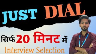 Justdial Interview Questions Answers  How He cleared the justdial interview [upl. by Sinnej]