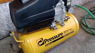 Moto Compressor Pressure 24 Litros 8 Bar 2 HP [upl. by Israeli816]