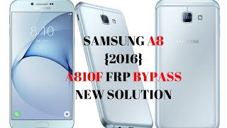 A8 2016 A810F Frp Bypass [upl. by Esther]