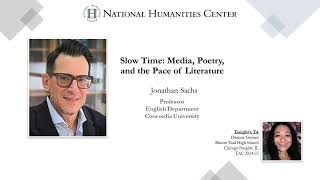 Slow Time Media Poetry and the Pace of Literature [upl. by Howes]