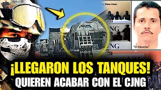 🚨¡MEGAOPERATIVO Ejército Alista Tanques Para Enfrentar Al Mencho En Jalisco [upl. by Fabriane887]