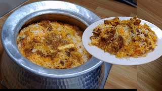 Mutton Biryani Recipe  2Kg Degi Shadi Wali Mutton Biryani Recipe by Tahir Mehmood [upl. by Yuji]