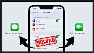 Solved✅ iMessage and FaceTime Waiting For ActivationiMessage and FaceTime Activation Error iOS 17 [upl. by Viridi]