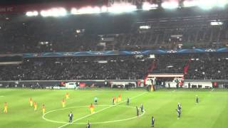 PSG  FC Barcelone 02042013  22 14 aller C1 68  But de Ibrahimovic [upl. by Eimas]