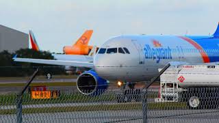 Plane Spotting SFB up close at Orlando Sanford Intl Airport Allegiant TUI [upl. by Shien]