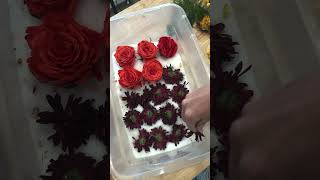 Flower Drying in October pt1 resin flowerpreservation spookyseason [upl. by Acherman]