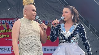 DONEKLA in London Part 1 Barrio Fiesta 🤣 Super Tekla amp Donita cracked up the crowd with crazy jokes [upl. by Lletnohs289]