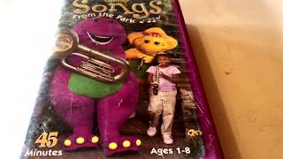 Barney  Songs from the Park  Live Action  VHS Movie Collection [upl. by Arst]