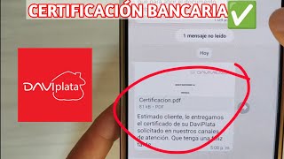 como DESCARGAR CERTIFICADO BANCARIO DE DAVIPLATA 2024 [upl. by Fredericka476]