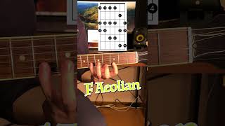 F Aeolian  Three Notes Per String shorts [upl. by Spielman761]