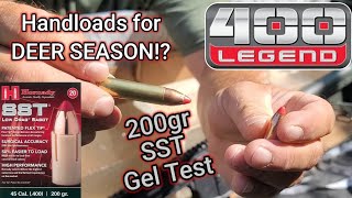 400 LEGEND Testing 200gr Hornady SST Muzzleloader Bullet 🦌Handloaded [upl. by Heddy]