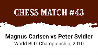 Magnus Carlsen vs Peter Svidler • World Blitz Championship 2010 [upl. by Lief847]