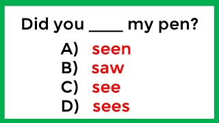 English Grammar Quiz ✍️  96 Cant Score 100 On This Quiz [upl. by Doralin484]