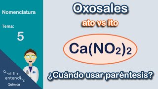 Formulación y Nomenclatura de Oxosales  Ejemplos y Ejercicios [upl. by Remington]