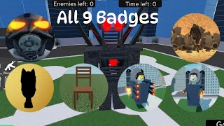 How to get every badge in Super Toilet Brawl [upl. by Zoara375]