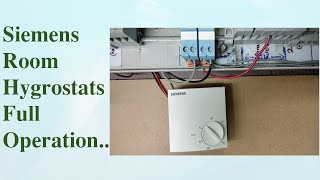 Siemens QFA1001 Room Hygrostats Full Operation  hvac  controlsandsystems [upl. by Artima320]