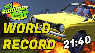 Speedrunning My Summer Car NEW WORLD RECORD [upl. by Larry]