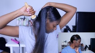 How I Preserve My Straight Hair amp Wrap My Hair Like The Dominicans [upl. by Ennovyhc844]