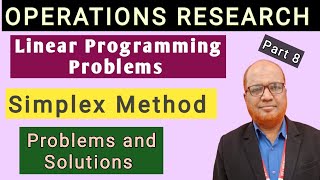 Operations Research I LPP I Simplex Method I Problems and Solutions I Part 8 I Hasham Ali Khan I [upl. by Ilrac]