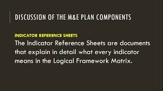 Monitoring and Evaluation Plan [upl. by Ashia483]