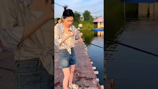 Fishing challenge🤯💪 shorts [upl. by Melvyn630]