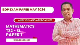 Solving IBDP Mathematics Past Paper 1  TZ2 AASL May 2024 [upl. by Amo]