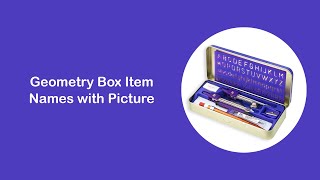 Geometry box items names with pictures [upl. by Nnayt]