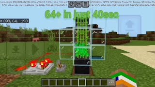 How to make sugercane farm in MCPE BedrockPS4XboxNintendominecraft gamingBANWAQF [upl. by Scheer]