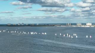 2024 junior Olympic sailing festival drone footage over Jensen beach [upl. by Tor]