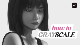 How to SHADE in GRAYSCALE  Digital Painting Tutorial [upl. by Edgardo]