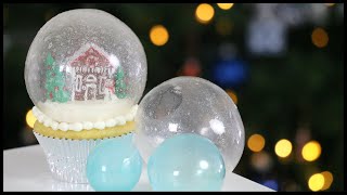 Edible Gelatin Bubbles Spheres Globes or Domes  Snow Globe Cake [upl. by Heddi424]