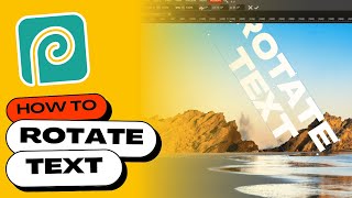How to Rotate Text in Photopea Simple [upl. by Mohkos]