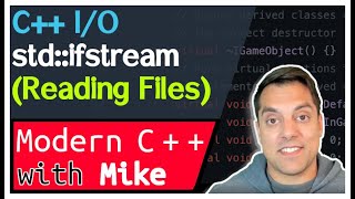 Reading a file in C  StreamBased IO part 6 of n  Modern Cpp Series Ep 196 [upl. by Ytsur]