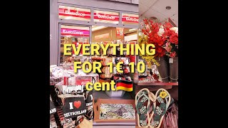 A VISIT TO EURO SHOP IN GERMANYBUDGET STORE EUROPEWHAT YOU CAN BUY FOR 1 EURO [upl. by Arahs]