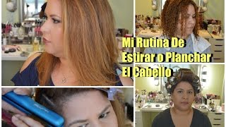 Mi Rutina Cabello Estirado  Planchado  Demo y Productos [upl. by Ahsinrad388]