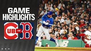 Red Sox vs Cubs Game Highlights 42824  MLB Highlights [upl. by Jordans]