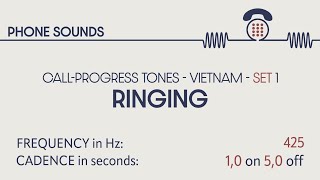 Ringing  Ringback tone Vietnam Callprogress tones Phone sounds Sound effects SFX [upl. by Ecydnak518]