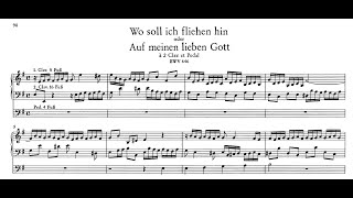 BWV 646  Wo soll ich fliehen hin Schübler Chorales score [upl. by Yemrots]