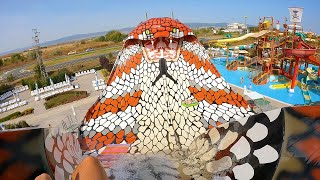 King Cobra Left Slide at Nessebar AquaPark Bulgaria [upl. by Ruel630]