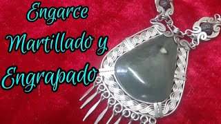 tutorial como engarzar piedras martillado y engrapadoalambrismo DIY [upl. by Snah543]