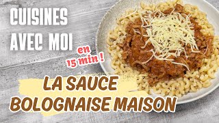 CUISINE AVEC MOI UNE RECETTE SAINE ET RAPIDE LA SAUCE BOLOGNAISE MAISON [upl. by Yauqram]