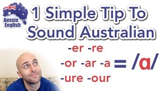 1 Simple Tip To Sound Australian ɑ  How To Do an Aussie Accent [upl. by Hanavas]