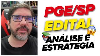 🔴😱 EDITAL PGESP TUDO O QUE VC PRECISA SABER SOBRE A PROVA E ESTRATÉGIA 🔴 [upl. by Auop]