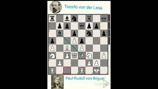 Paul Rudolf von Bilguer vs Tassilo von der Lasa year 1839 chess chesshistory chessgrandmaster [upl. by Goraud]